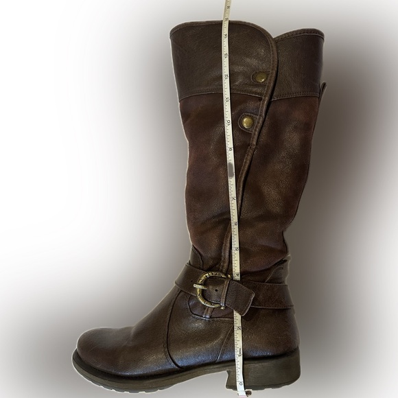 BARETRAPS | Subdue Brown Leather Riding Boots - Picture 2 of 14